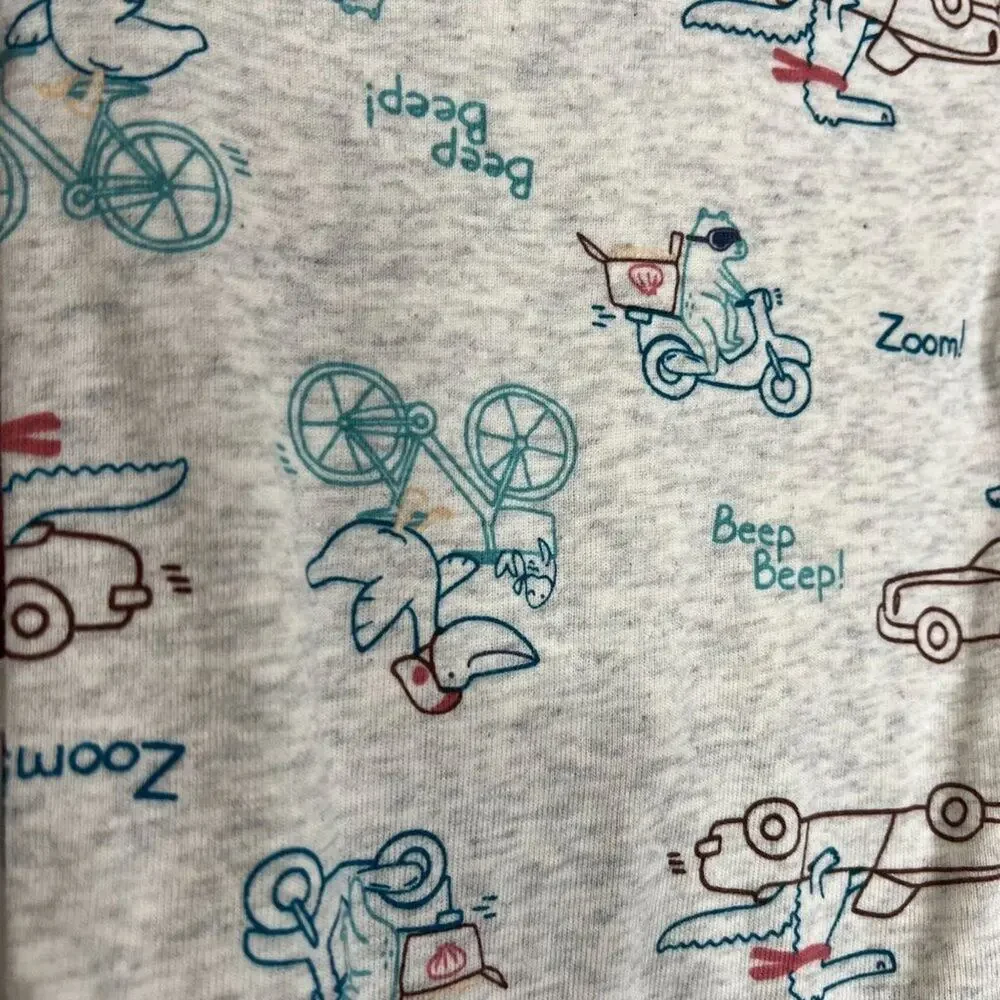 Carter's Sz 3M 3-Piece Shorts Set One Piece and Shirt Set Dinosaurs Cars